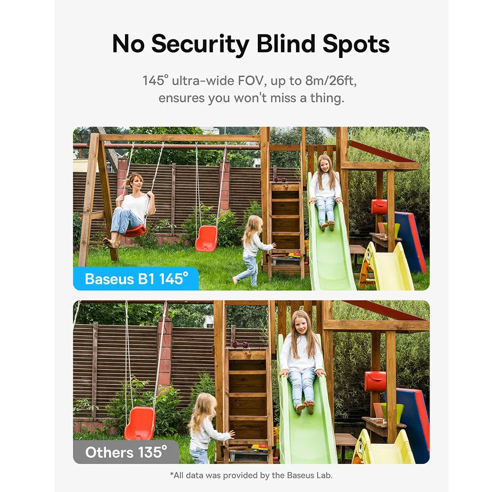 Baseus Security B1 Home Security Camera - Moon White, Overseas Edition