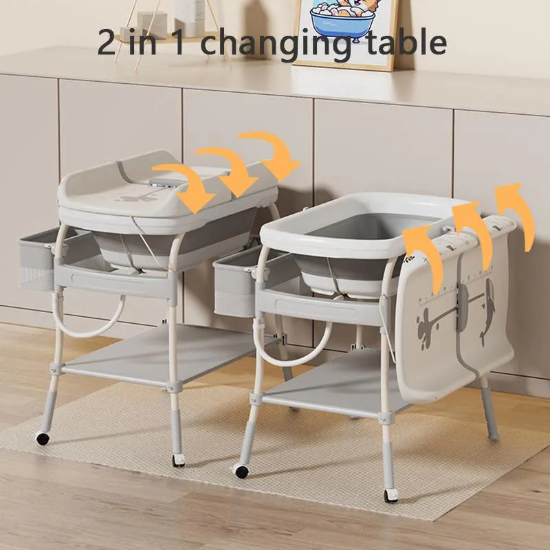 Bathtub with Stand & Changing Table