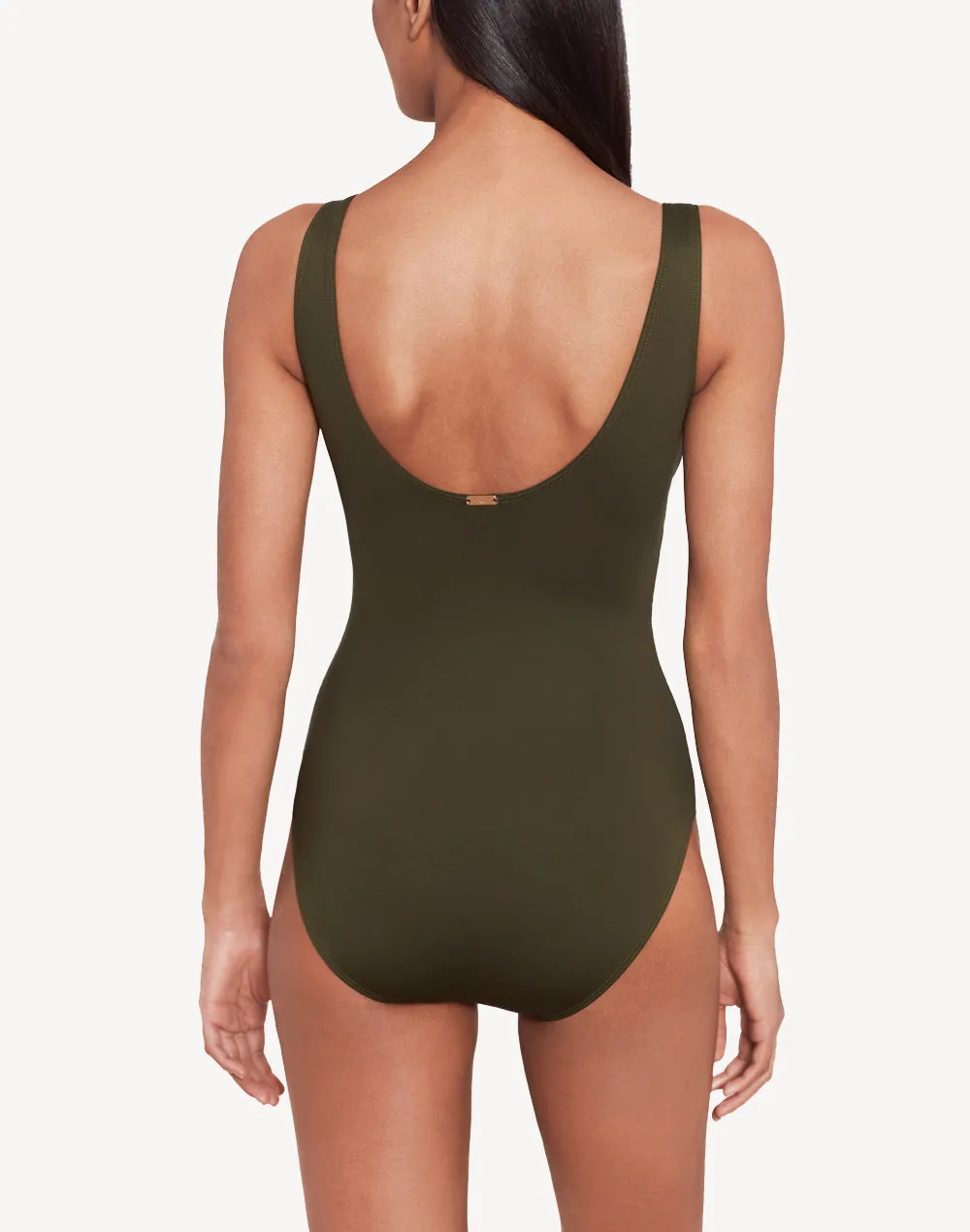 Beach Club Solids Ruffle Underwire One Piece