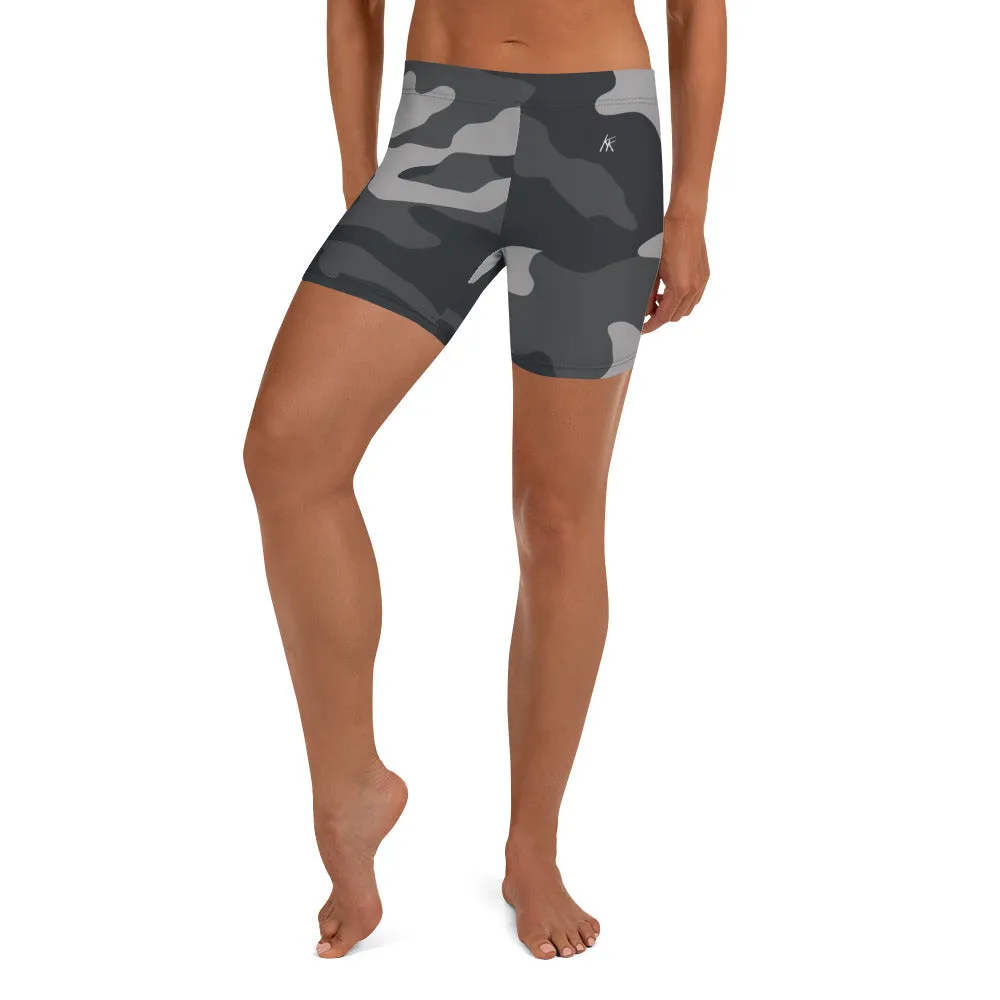 Black Camo Gym Shorts