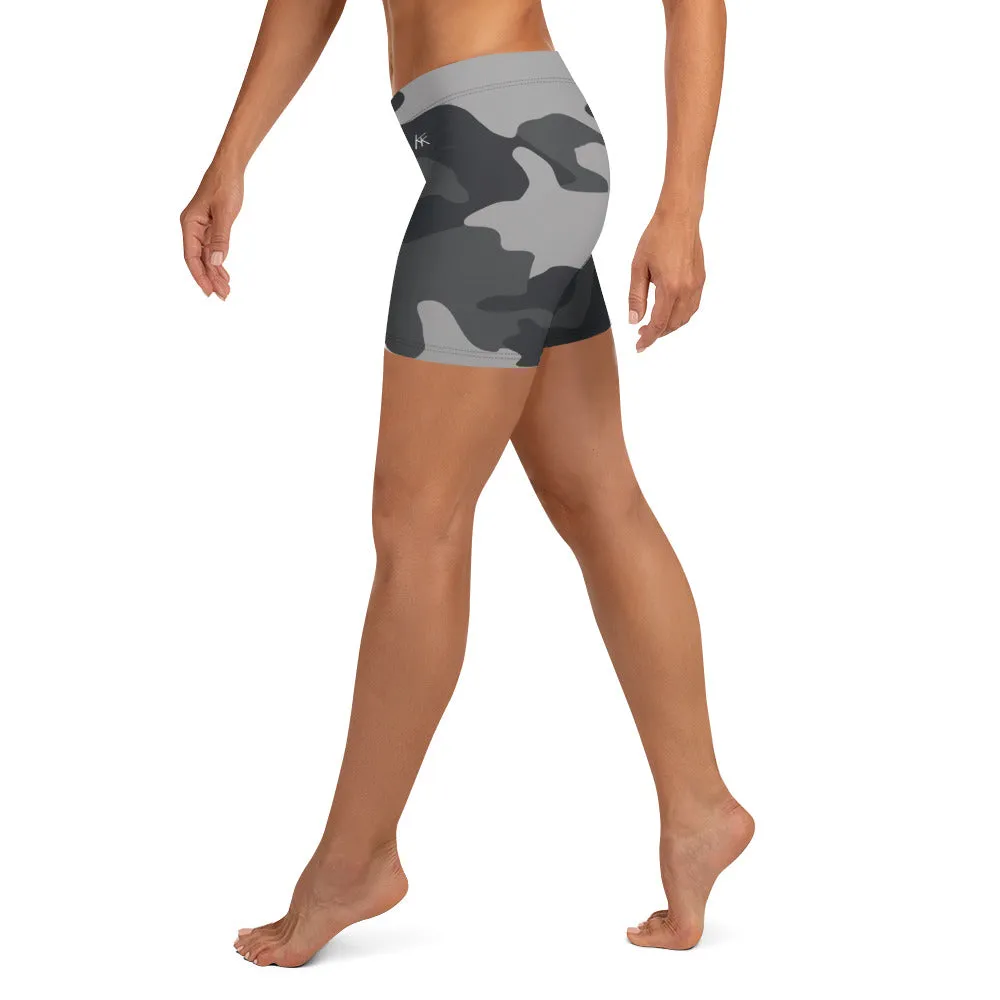 Black Camo Gym Shorts
