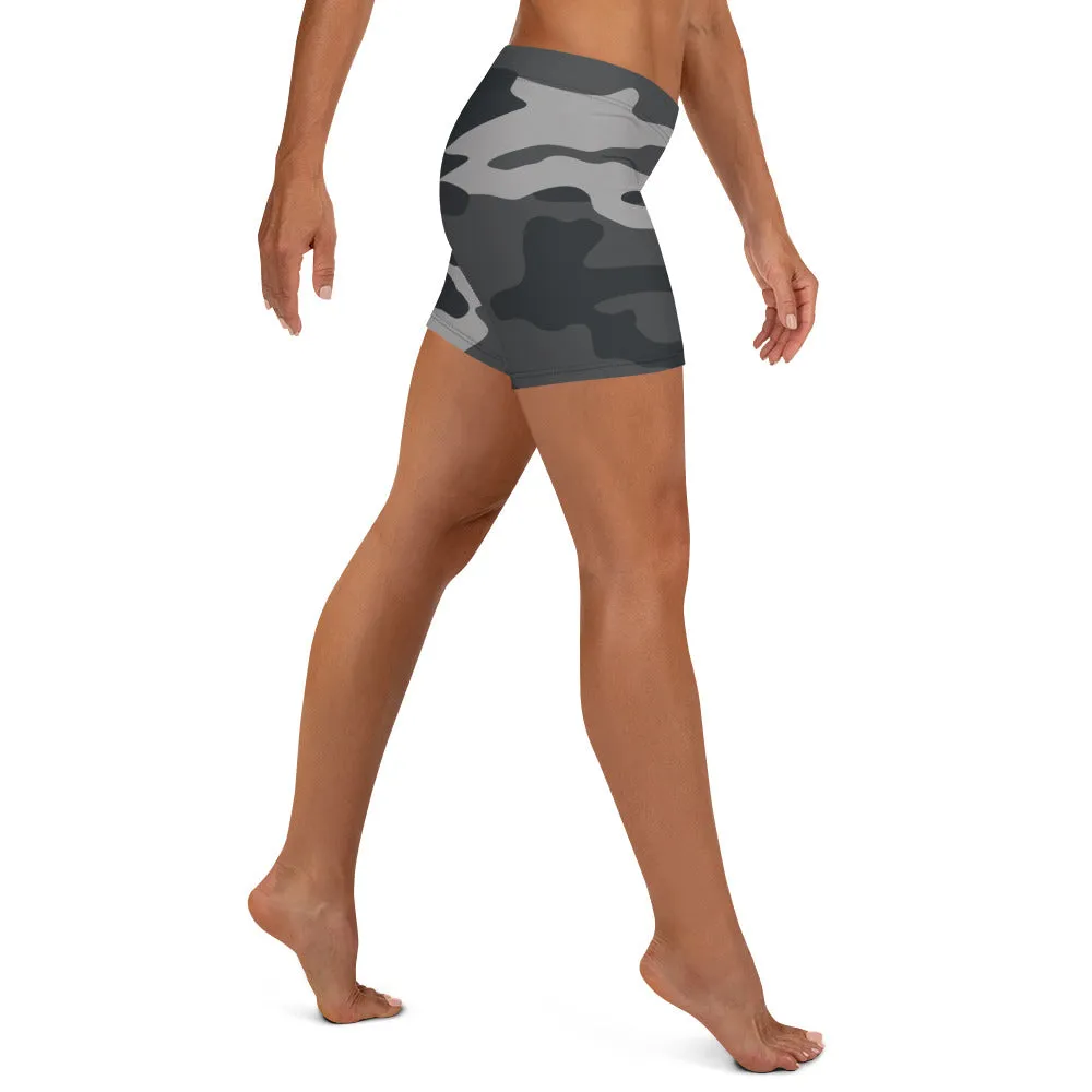 Black Camo Gym Shorts