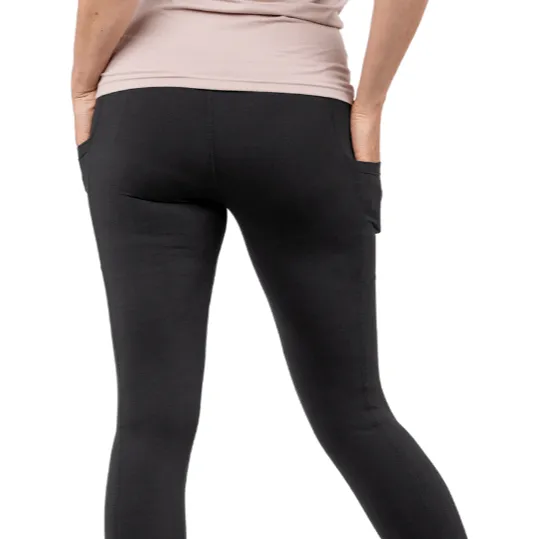 Black Deluxe Pocket Capri