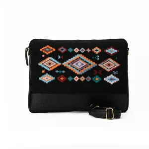 Black Geometric Laptop Sleeve