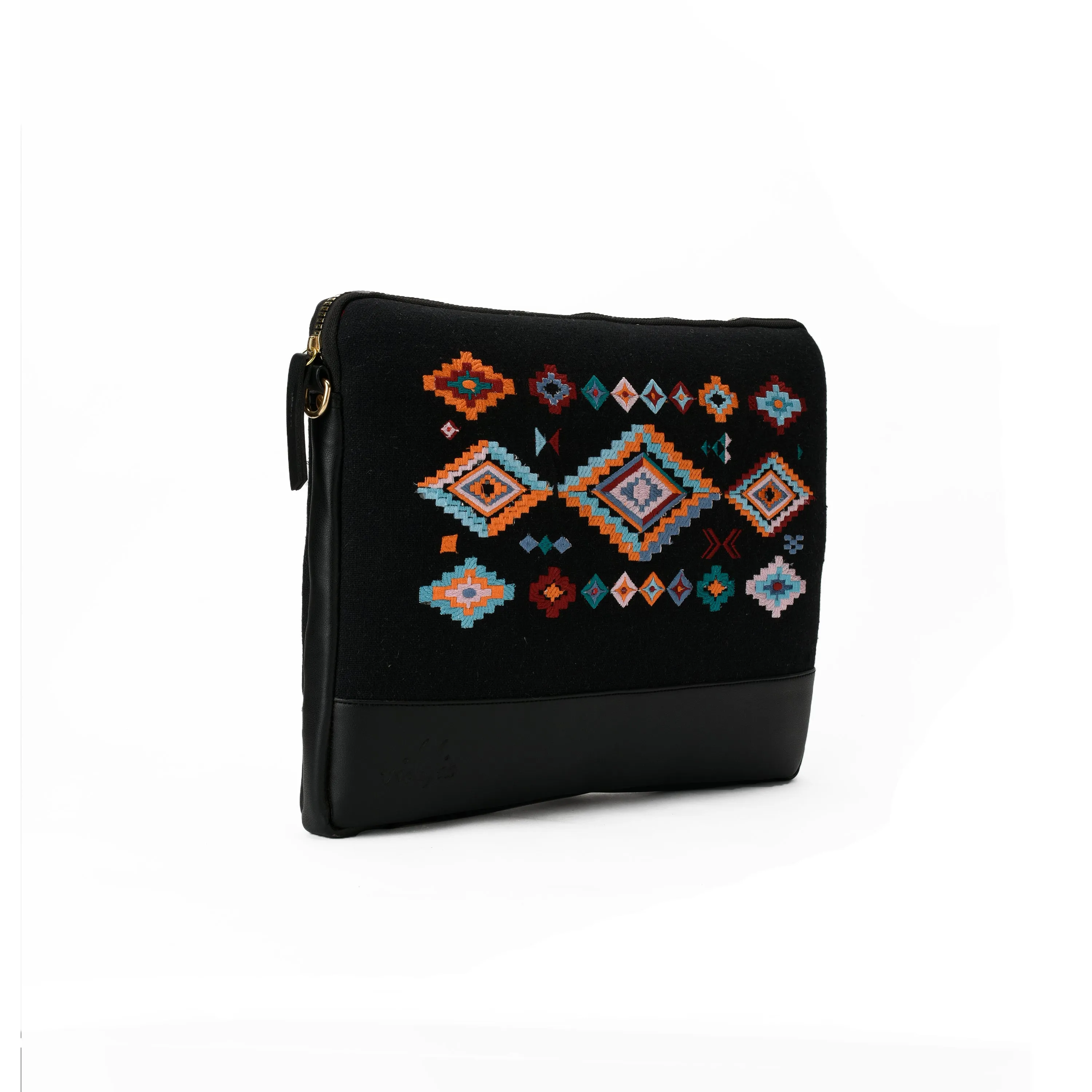 Black Geometric Laptop Sleeve