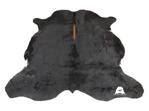 Black Spine Cowhide Rug - Size (7'8”x7'2” Ft)  | Premium Cowhide Rug