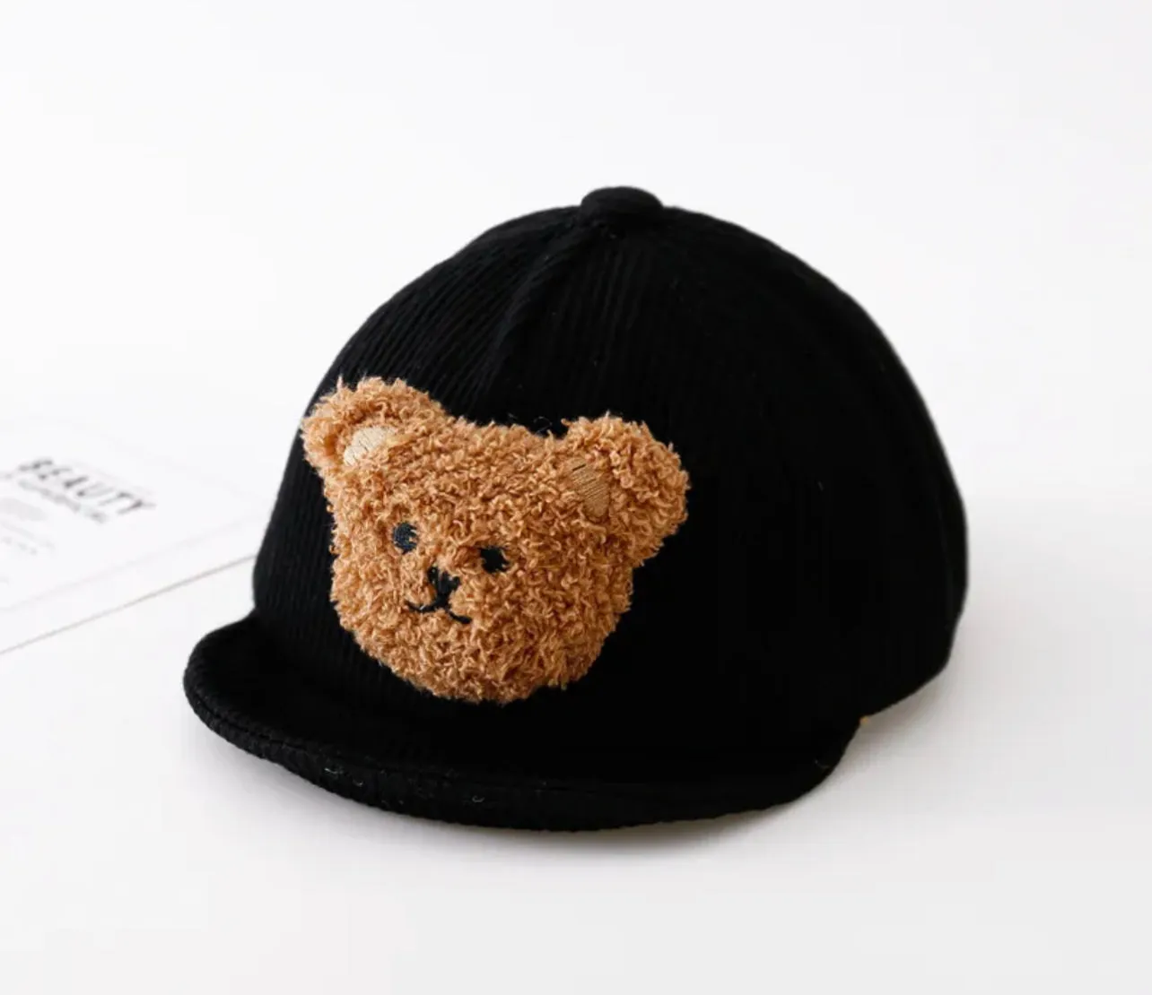 Black Teddy Bear Baseball Cap