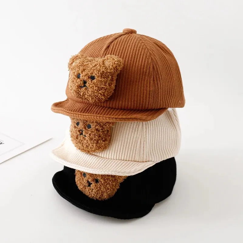 Black Teddy Bear Baseball Cap