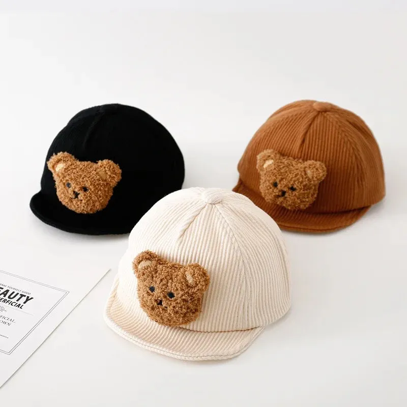 Black Teddy Bear Baseball Cap
