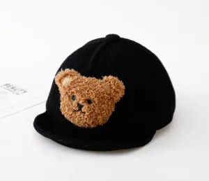 Black Teddy Bear Baseball Cap