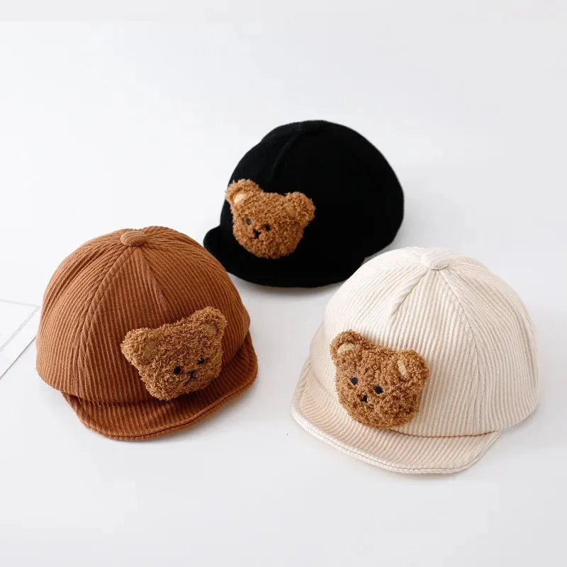 Black Teddy Bear Baseball Cap