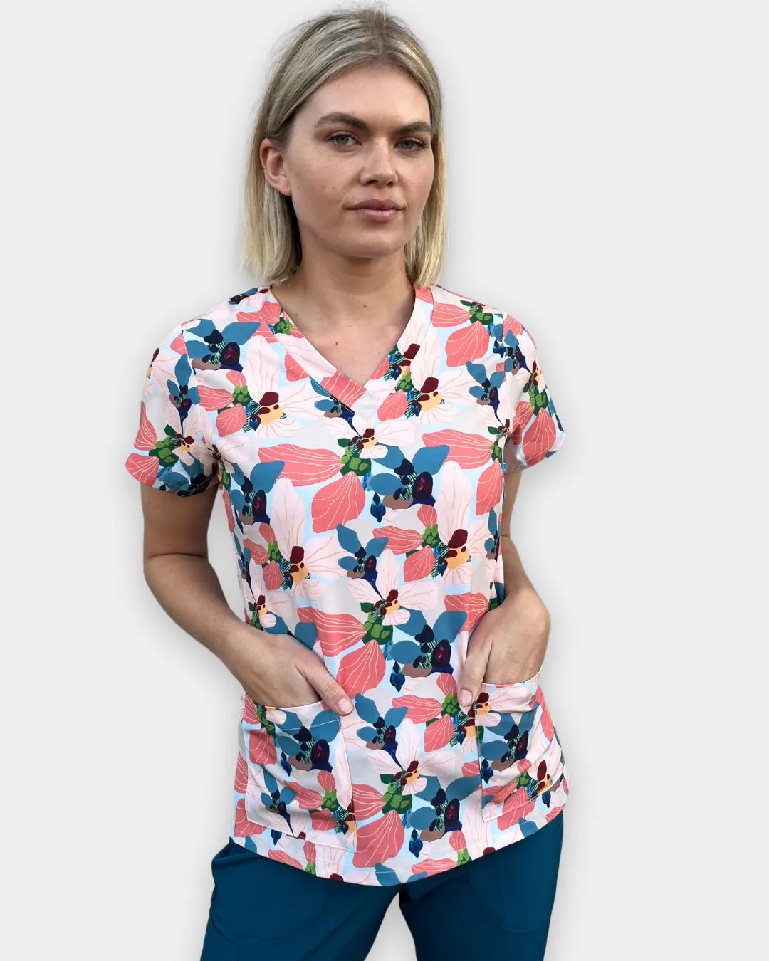 Blue Days Are Over Scrub Top - by Prudence De Marchi