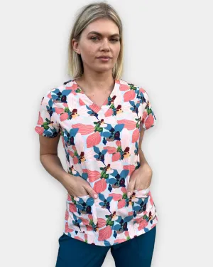 Blue Days Are Over Scrub Top - by Prudence De Marchi
