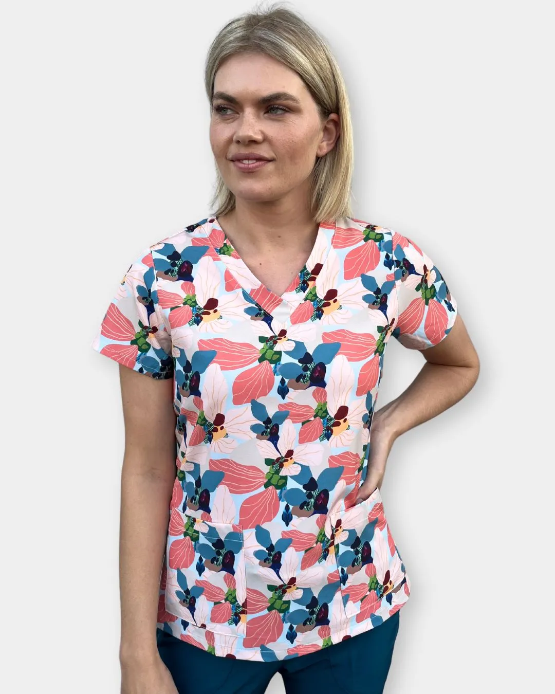 Blue Days Are Over Scrub Top - by Prudence De Marchi