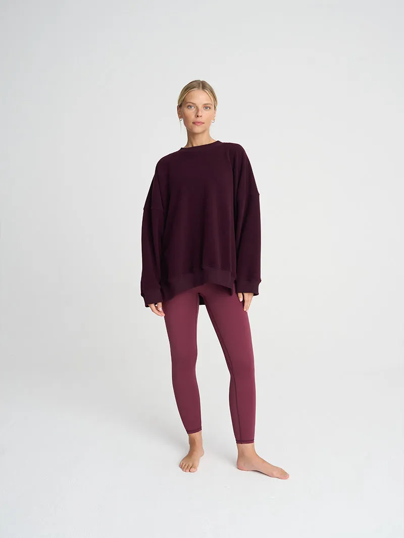Bluza oversize Kind, Burgundy
