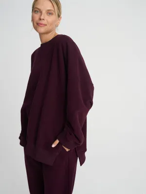 Bluza oversize Kind, Burgundy