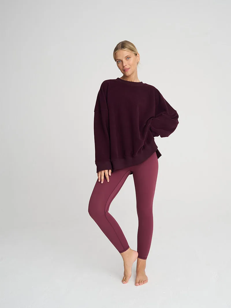 Bluza oversize Kind, Burgundy