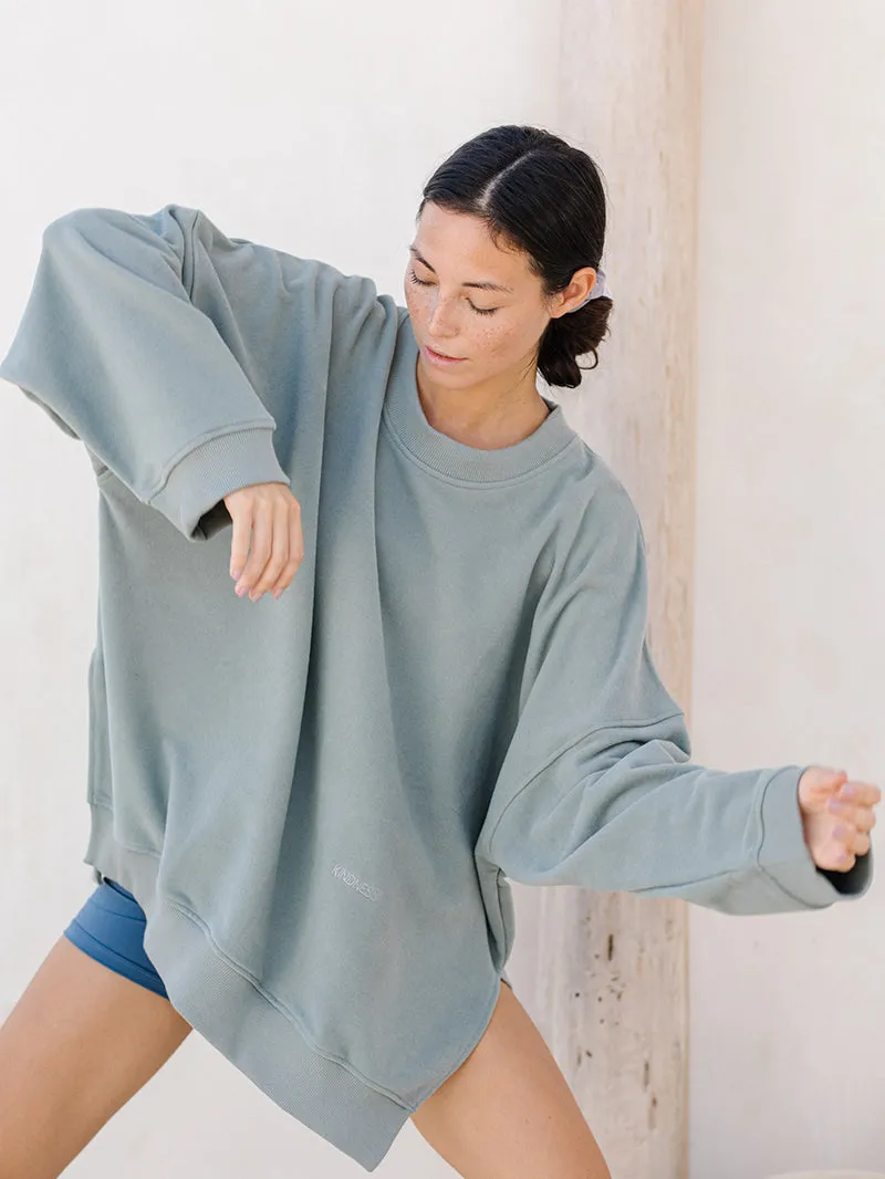 Bluza oversize Kind, Sage