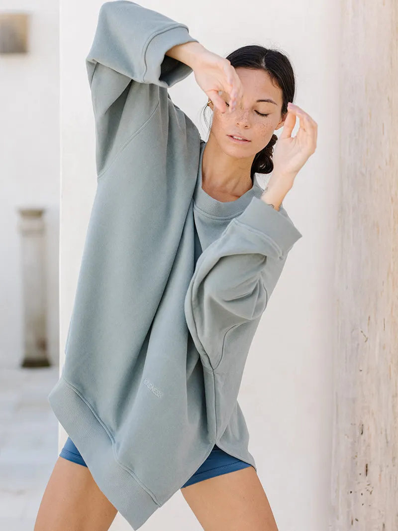 Bluza oversize Kind, Sage