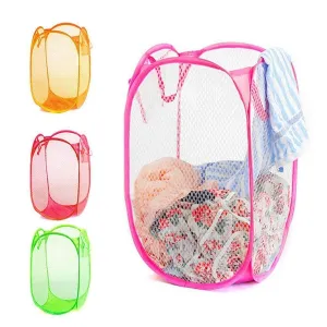 Brand new Meshed Up Collapsible Basket, tons of storage uses! Great for laundry, toy storage & more! PINK