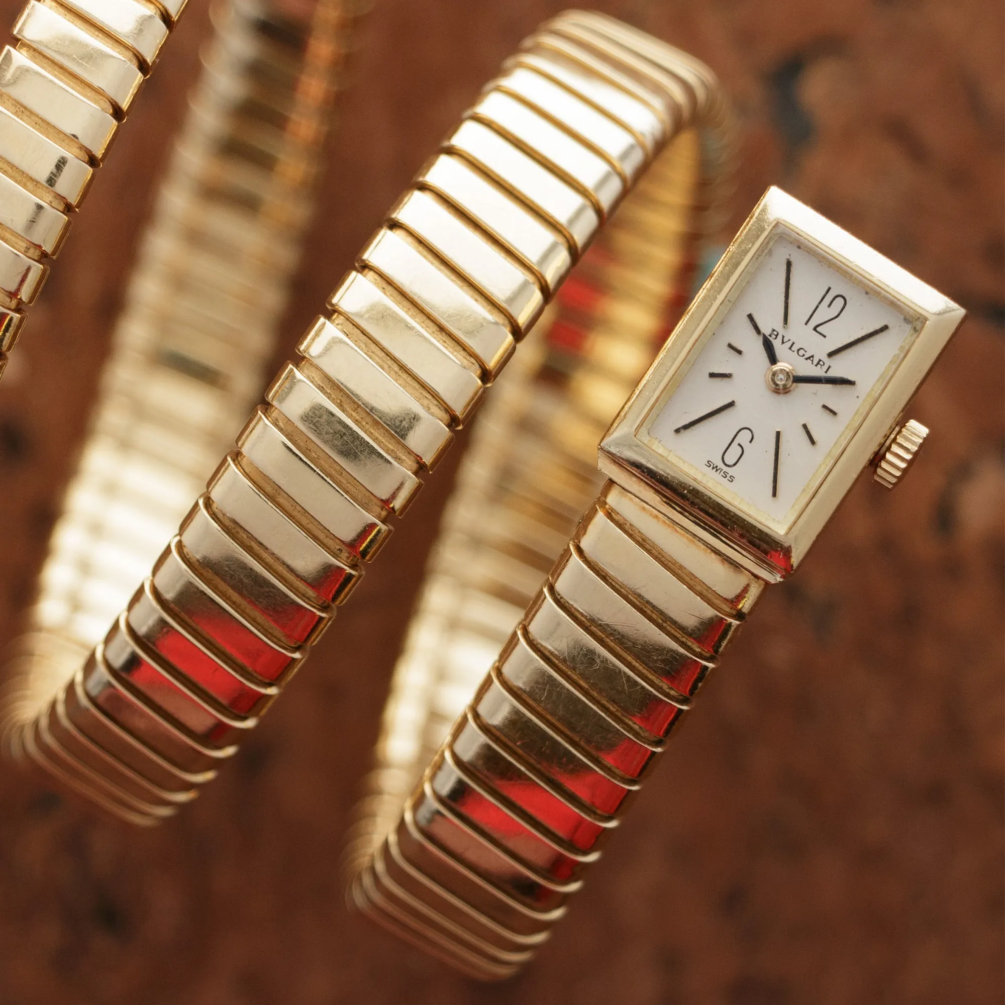Bulgari Yellow Gold Serpenti Watch, 1960s