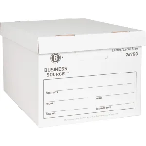 Business Source Lift-off Lid Medium Duty Storage Box