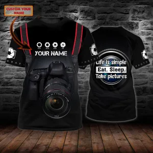 Camera 01 - Personalized Name 3D Tshirt