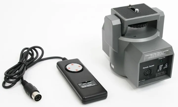 Camera Motorized Pan & Tilt Tripod Head   choice of Adaptive Hand, Finger, or Chin Joystick Controls