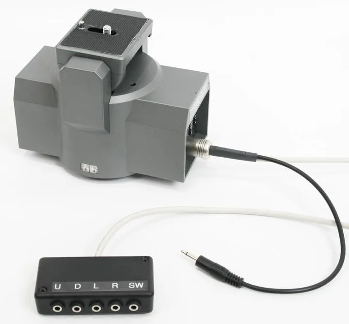 Camera Motorized Pan & Tilt Tripod Head   choice of Adaptive Hand, Finger, or Chin Joystick Controls