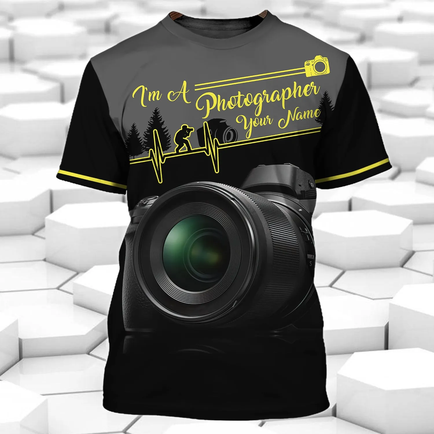 Camera - Personalized Name 3D Tshirt - 240