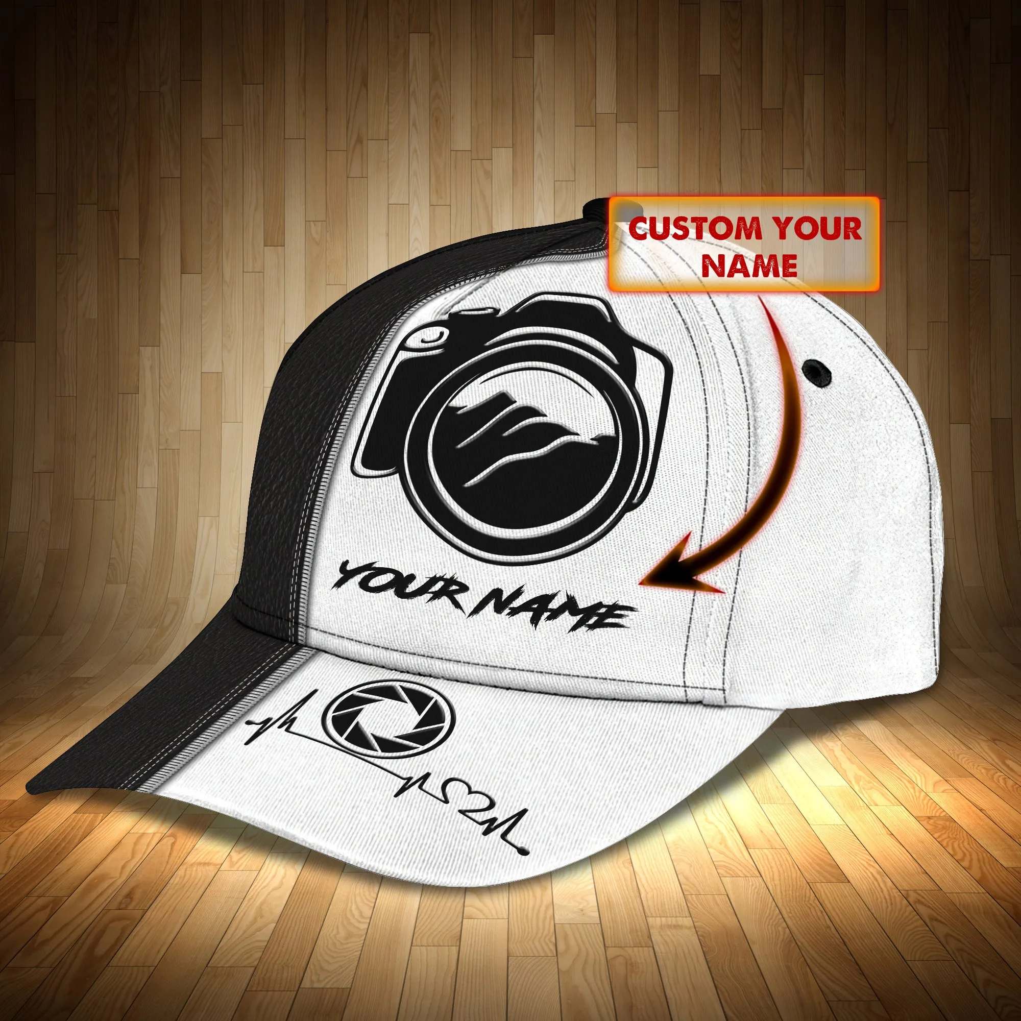 Camera V - Personalized Name Cap