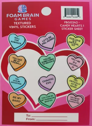 Candy Hearts 1 Sticker Sheet