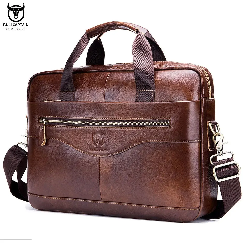 CAPTAIN | Genuine Leather Messenger Bag for Work