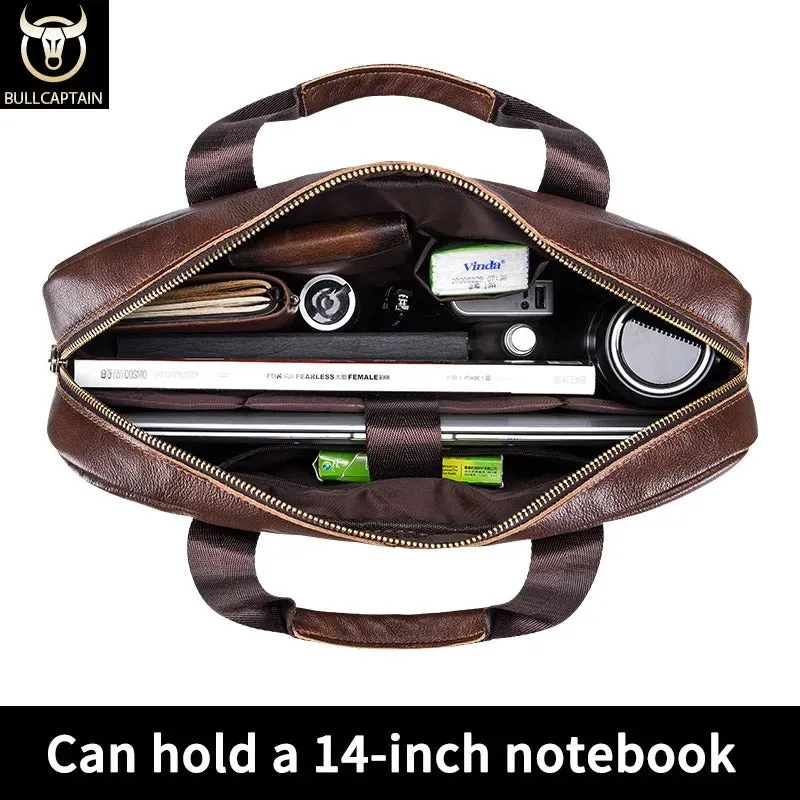 CAPTAIN | Genuine Leather Messenger Bag for Work