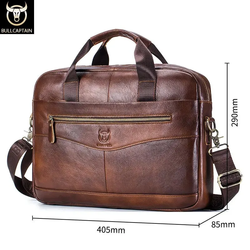 CAPTAIN | Genuine Leather Messenger Bag for Work