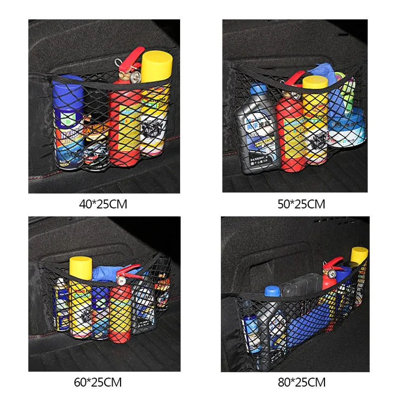 Car Use Mesh Elastic Storage String Bag
