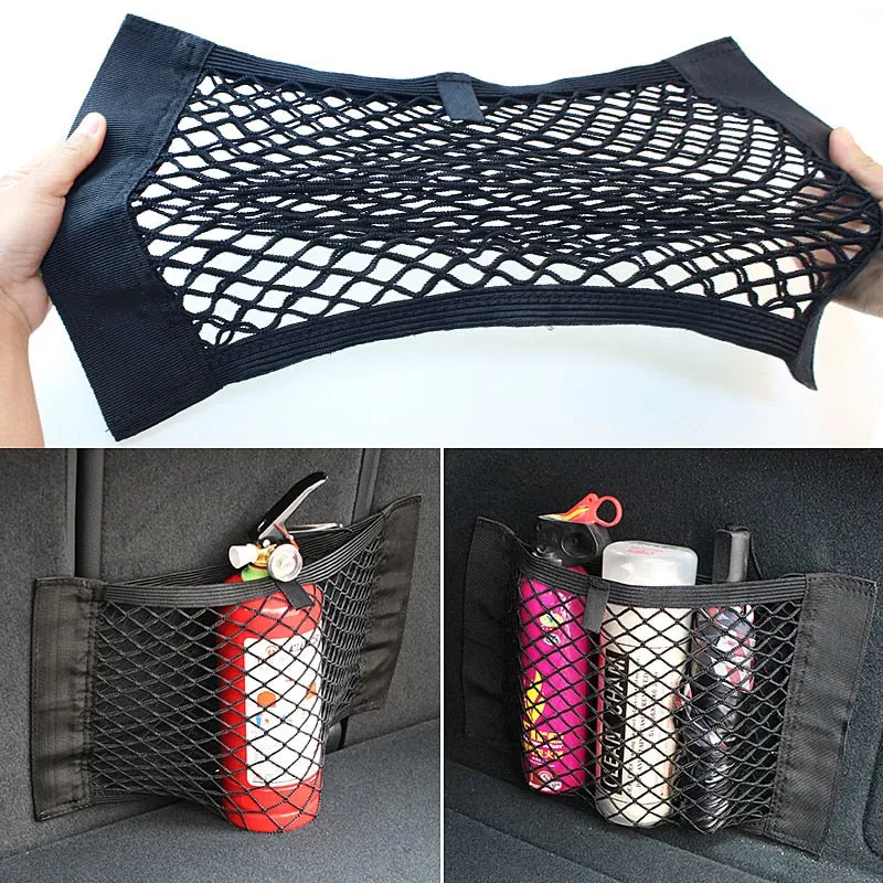 Car Use Mesh Elastic Storage String Bag