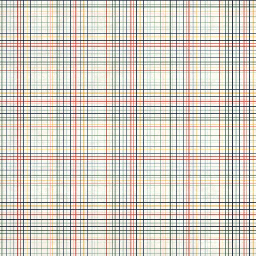 Carta Bella - Back To School - 12x12 Single Sheet / ABC Plaid