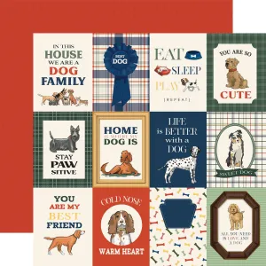 Carta Bella - Best In Show - 12x12 Single Sheet / 3x4 Journaling Cards