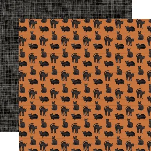 Carta Bella - Halloween - 12x12 Single Sheet / Eerie Black Cat