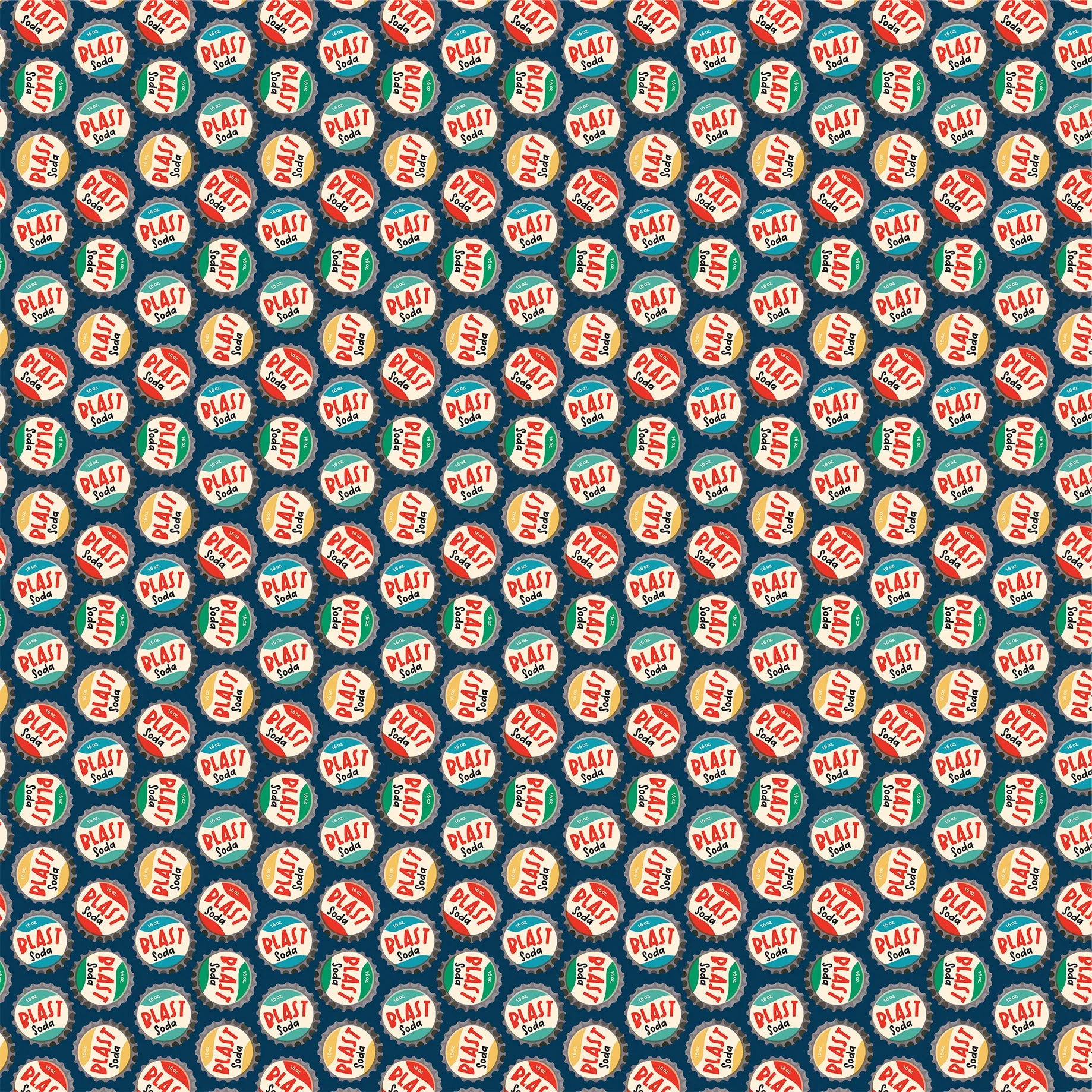 Carta Bella - Mercantile - 12x12 Single Sheets - Blast Soda Caps