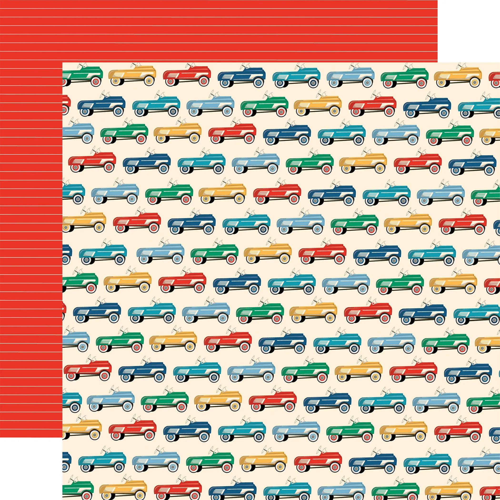 Carta Bella - Mercantile - 12x12 Single Sheets - Vintage Cars