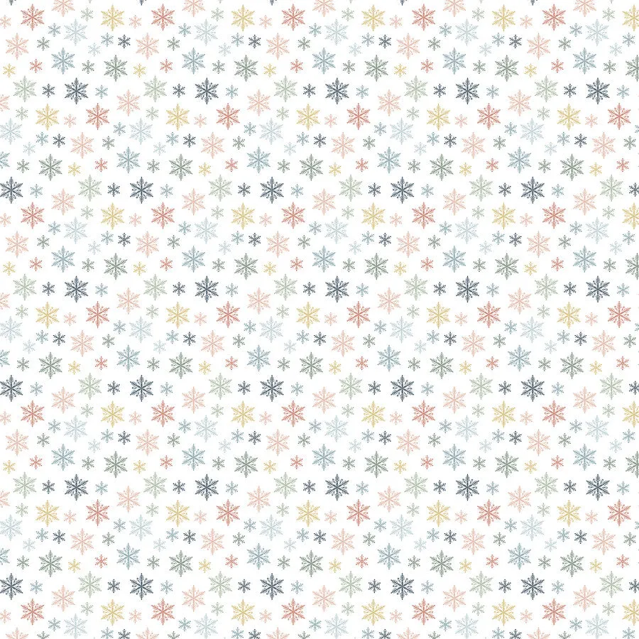 Carta Bella - Winter Wonderland - 4x4 Journaling Cards - 12x12 Patterned Paper