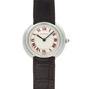 Cartier Platinum Vendome Watch, 1974