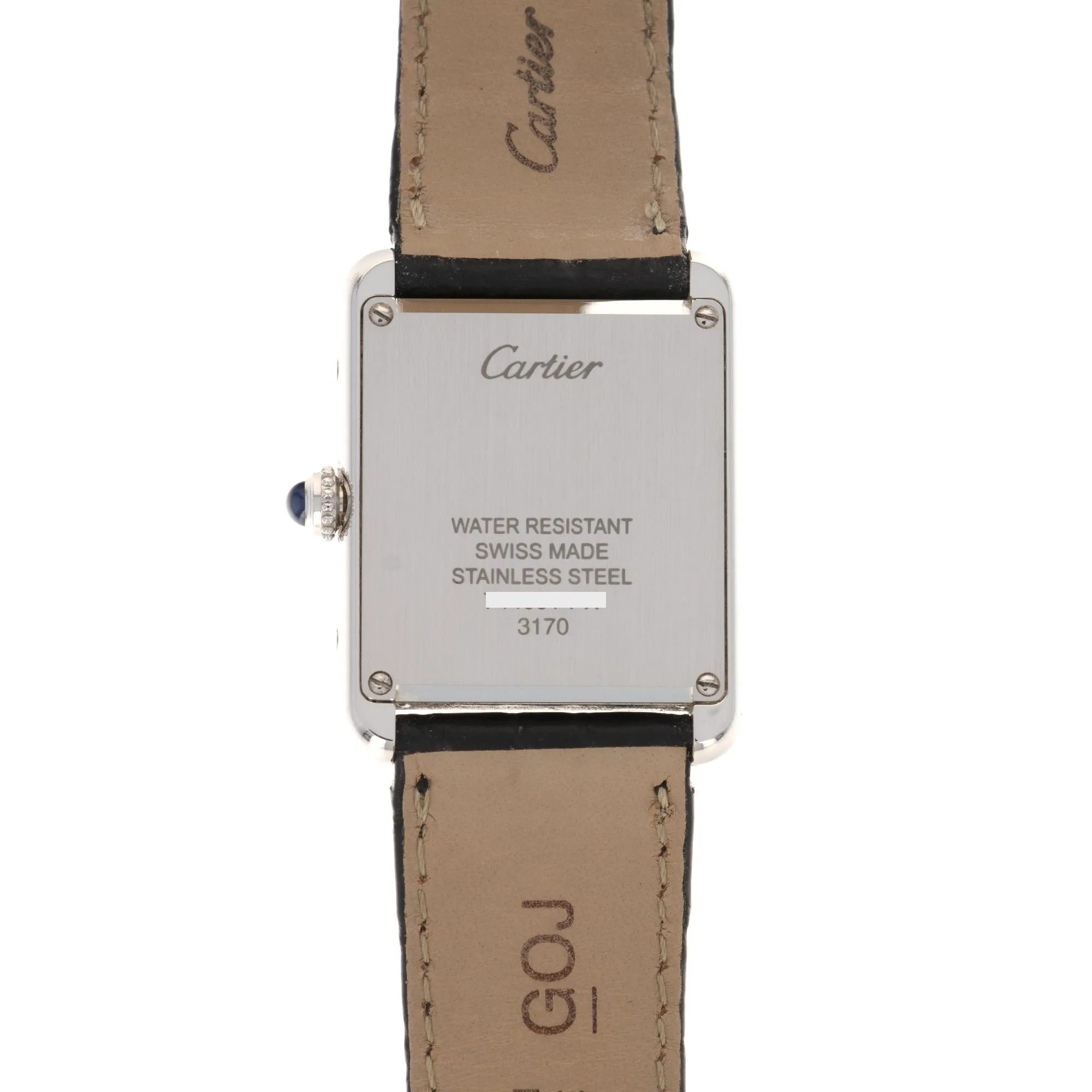 Cartier Tank Solo Piano Dial Watch