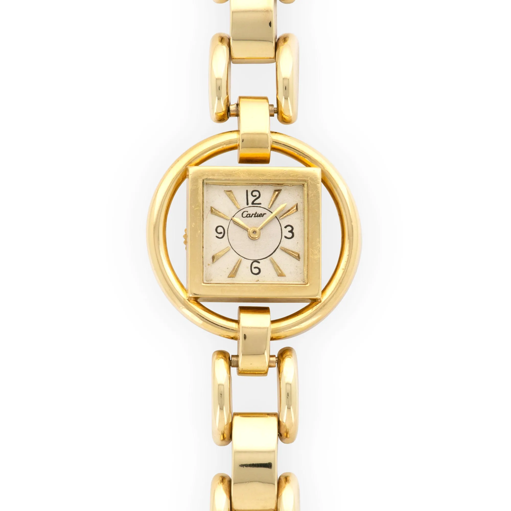 Cartier Yellow Gold Unusual Bracelet Watch
