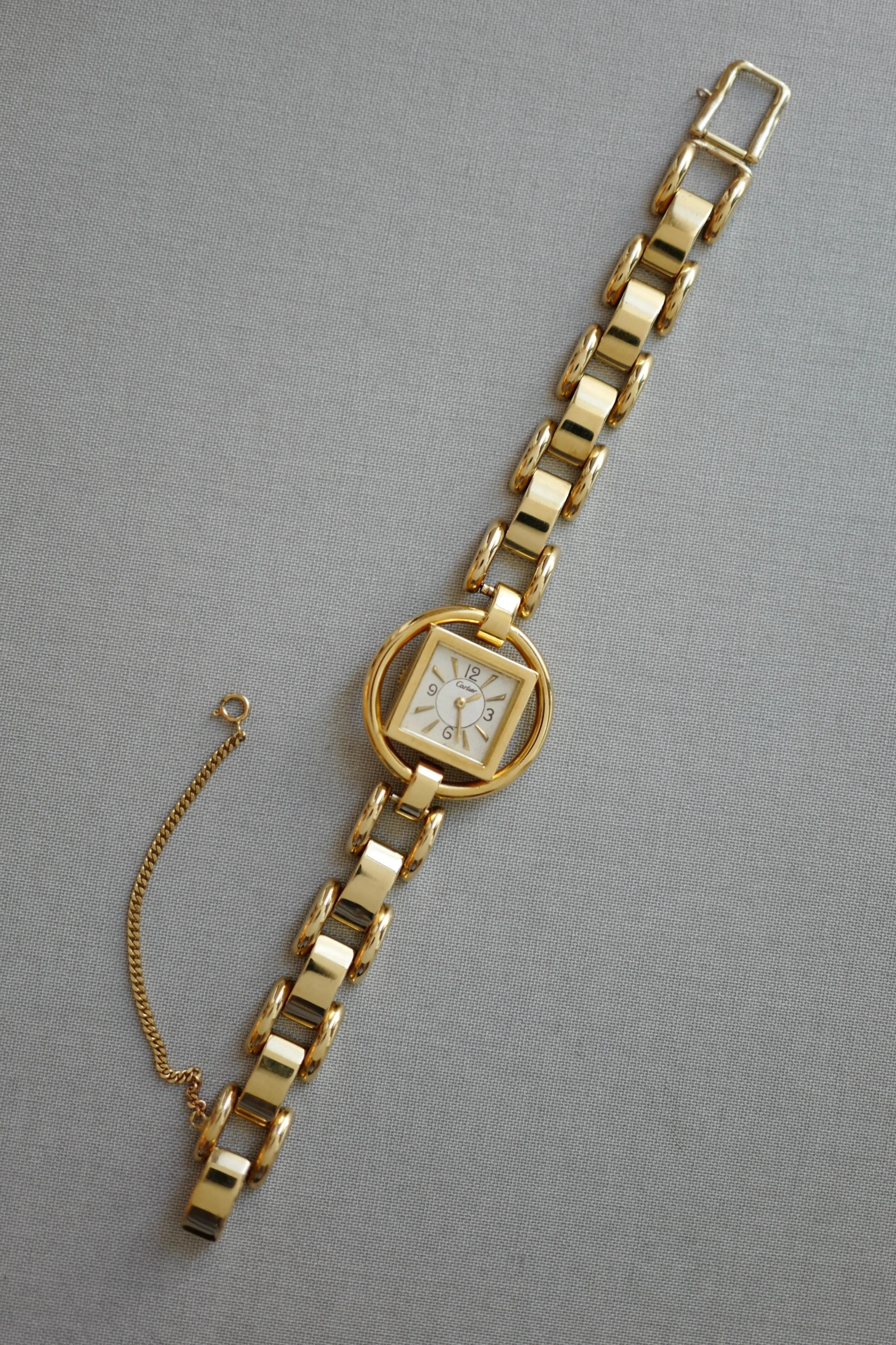 Cartier Yellow Gold Unusual Bracelet Watch