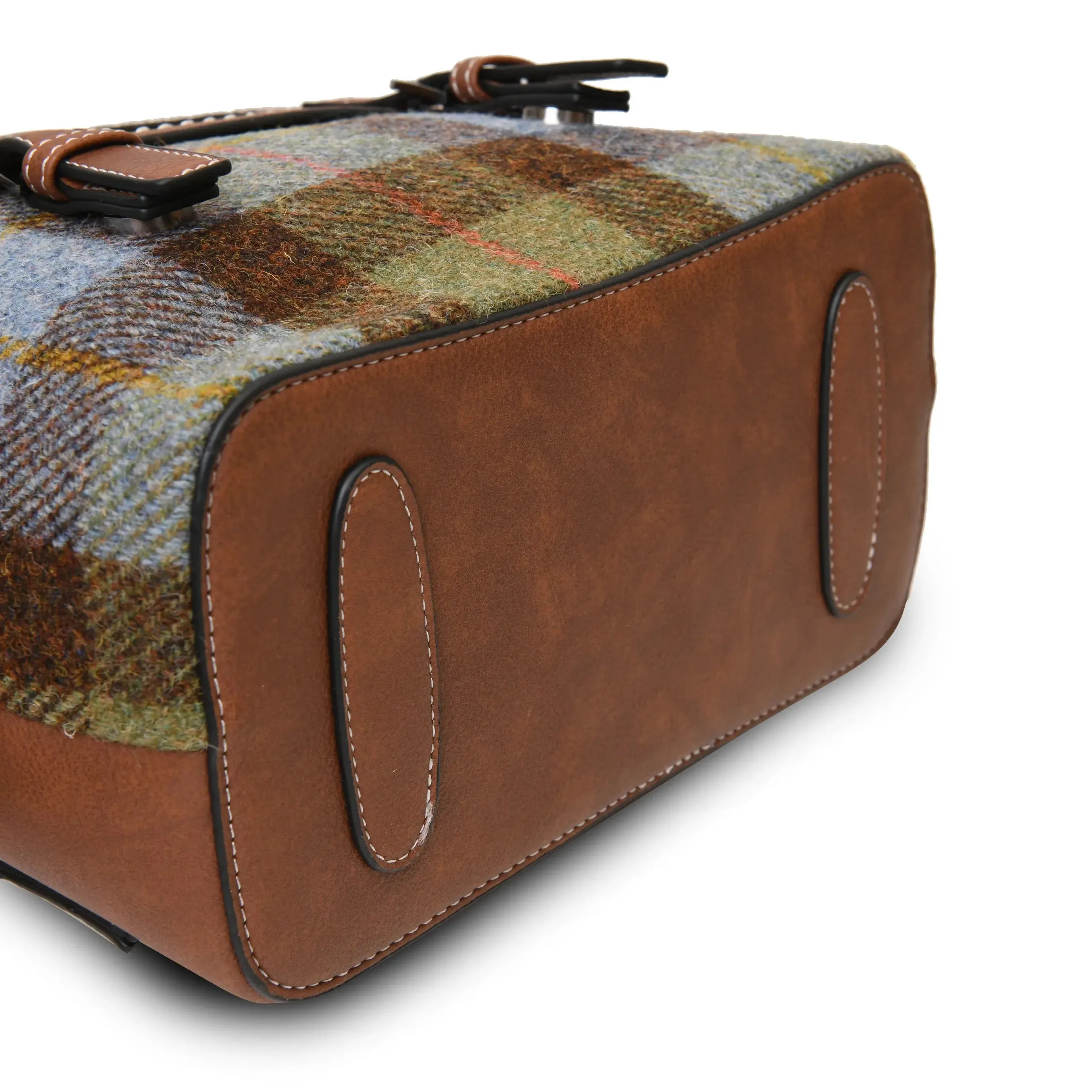 Chestnut & Blue Tartan Jura Backpack with Harris Tweed®