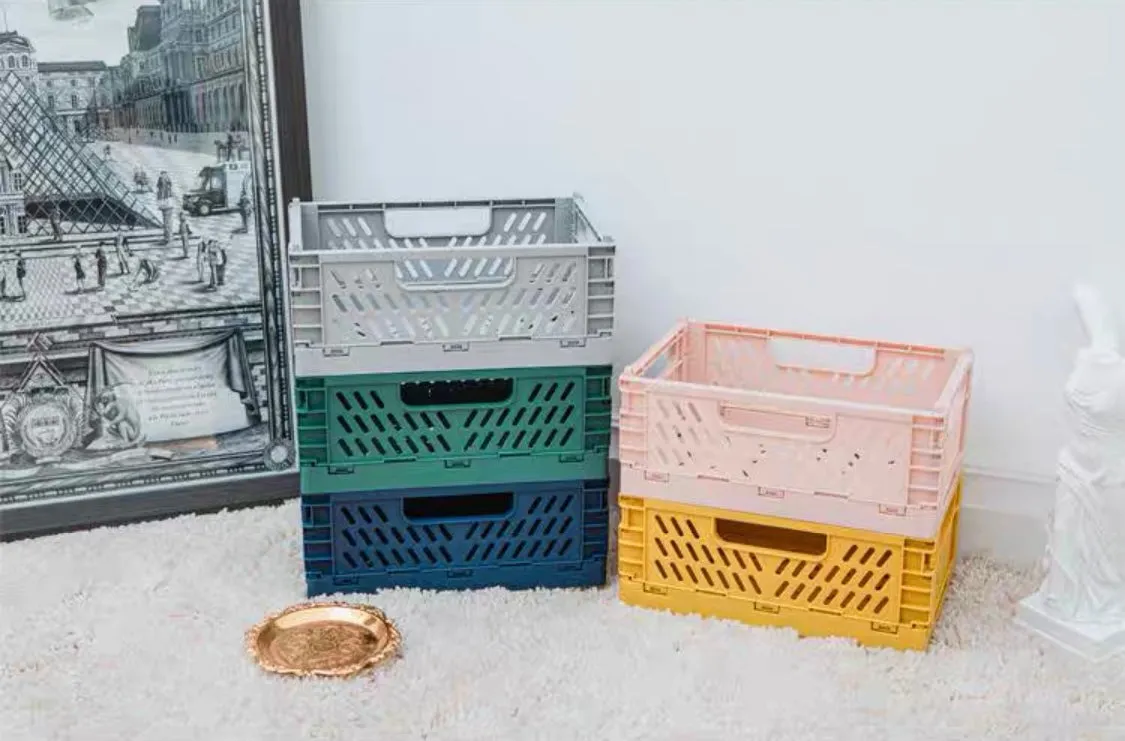 Collapsible Plastic Storage Carton Box