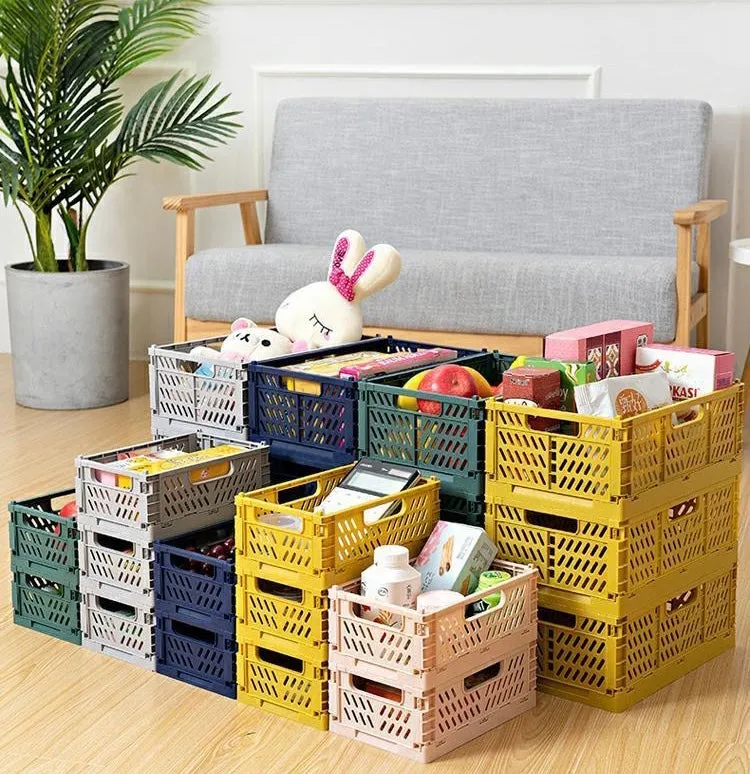 Collapsible Plastic Storage Carton Box